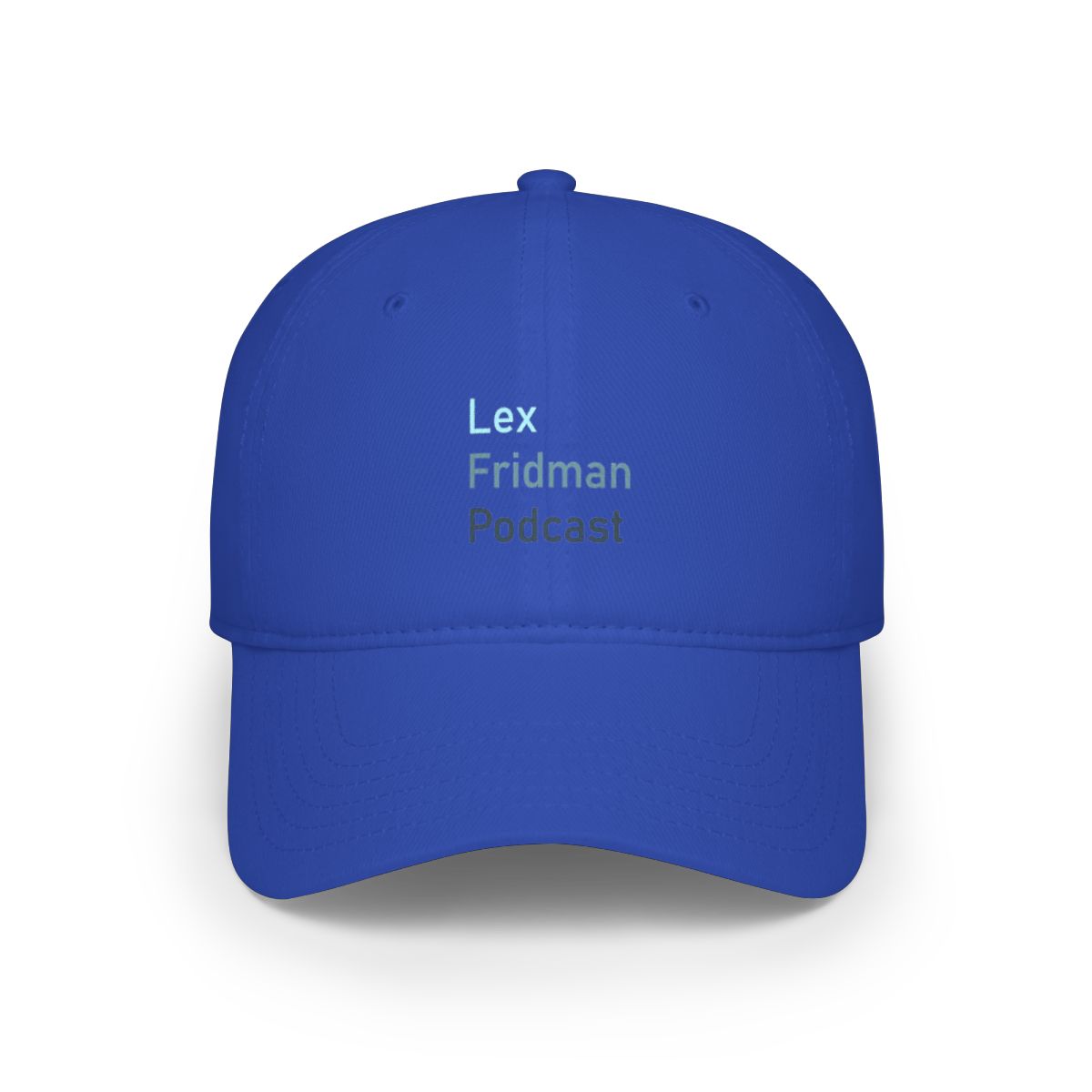 Lex Fridman Podcast Baseball Cap #4 - alternate angle 4, merchandise