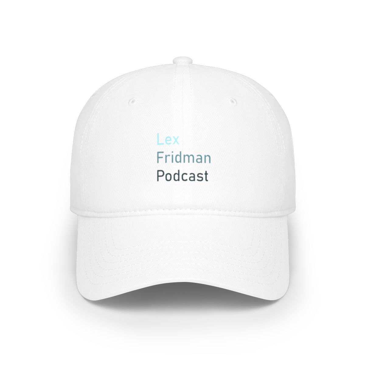 Lex Fridman Podcast Baseball Cap #4 - alternate angle 5, merchandise