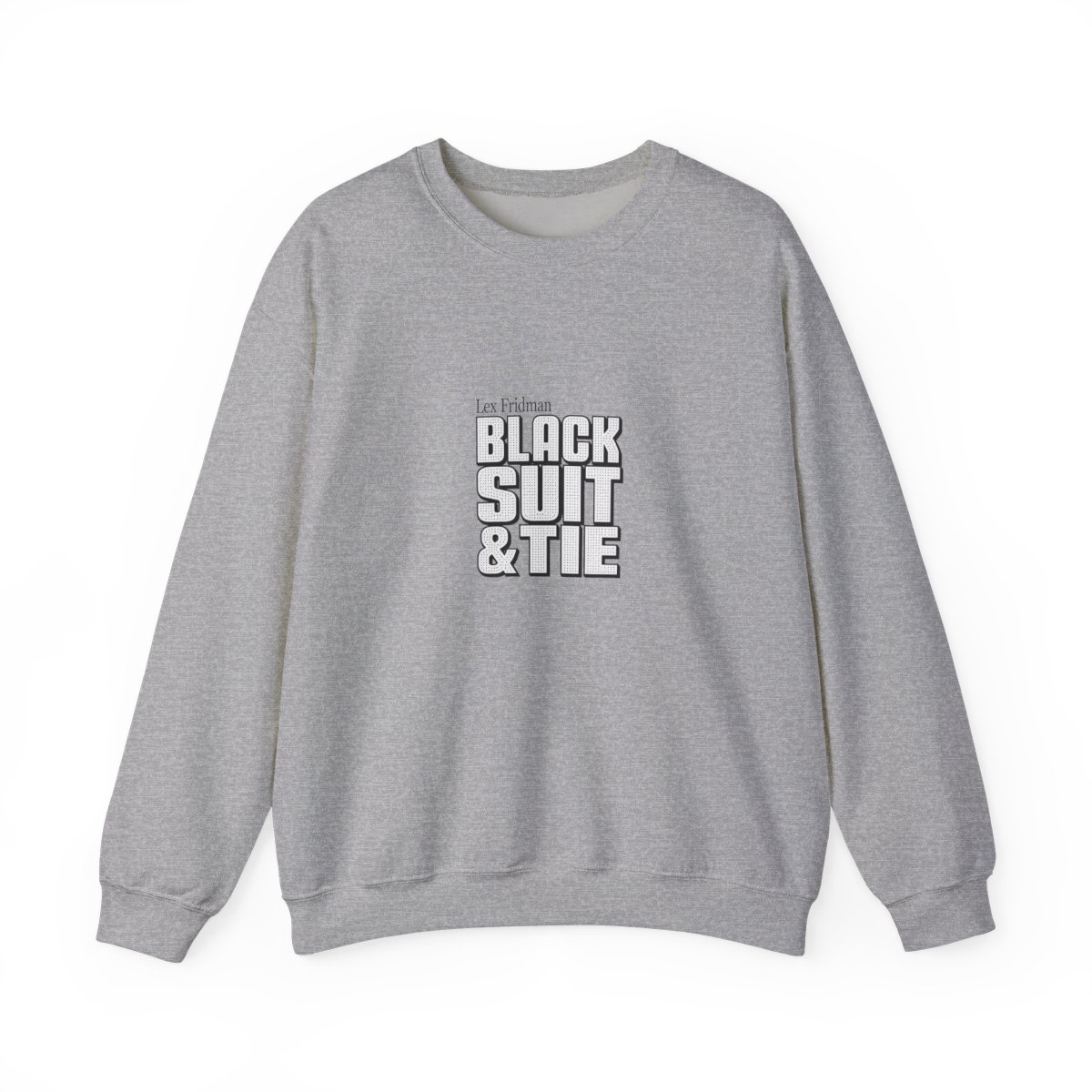 Lex Fridman "Black Suit & Tie" Crewneck - Official Sweatshirts merchandise